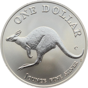 Australien 1 Dollar 1998 Känguru - 1 Unze Feinsilber